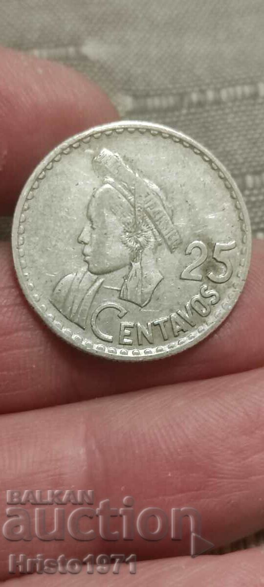25 сентавос 1960 Гватемала