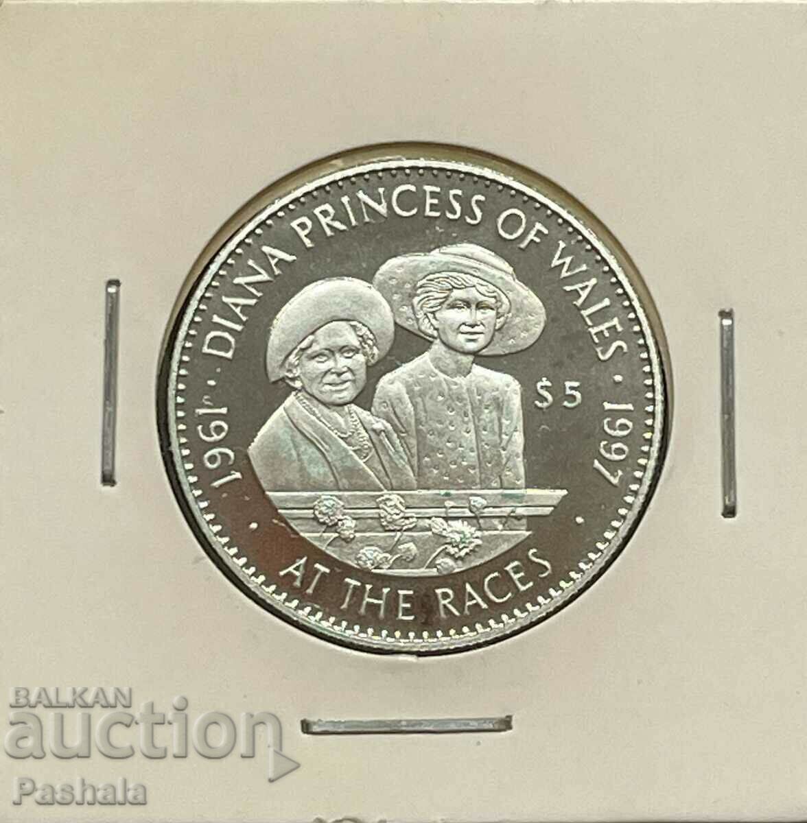 Соломонови острови 5 долар 1998 г.