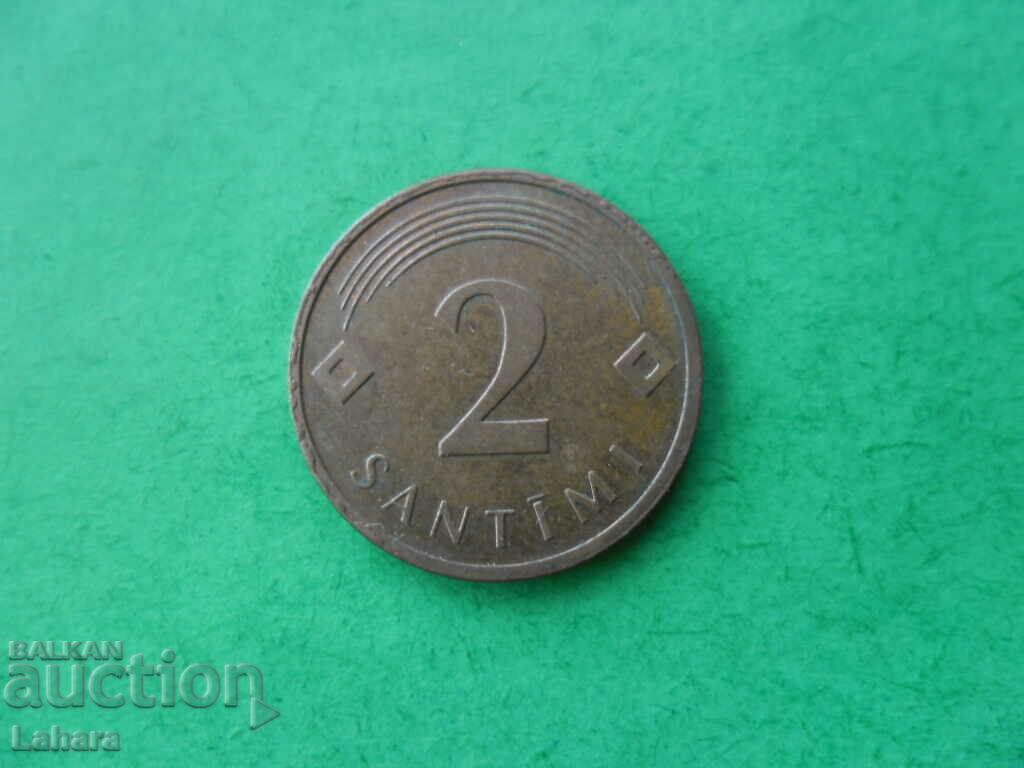 2 centimes 2006. Latvia