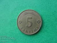 5 centimes 1992. Letonia