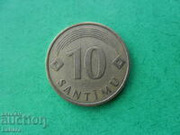 10 centimes 1992. Latvia