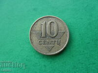 10 cenți 1997 Lituania