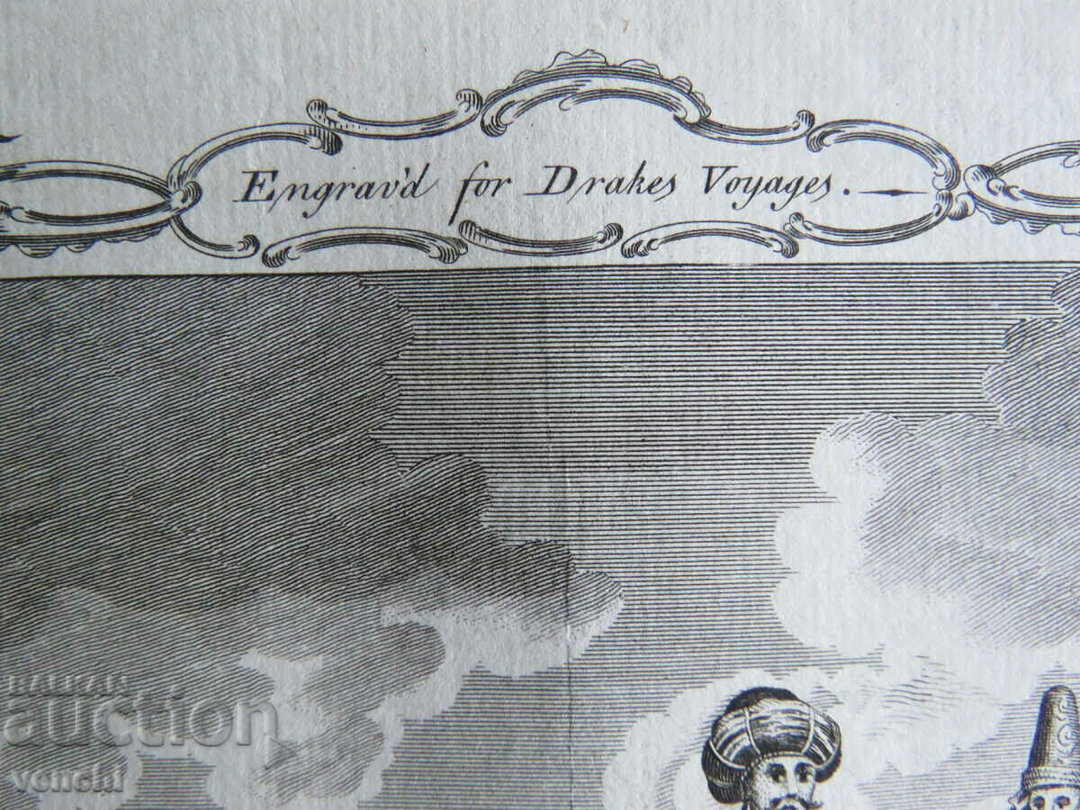 1768 - GRAVURA - DRAKE - ORIGINAL - 5 1768 - GRAVURA - DRAKE - ORIGINAL - 5