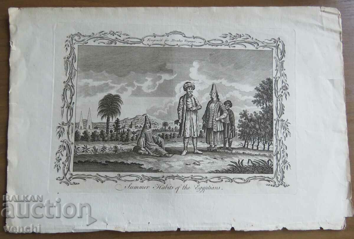 1768 - ENGRAVING - DRAKE - ORIGINAL