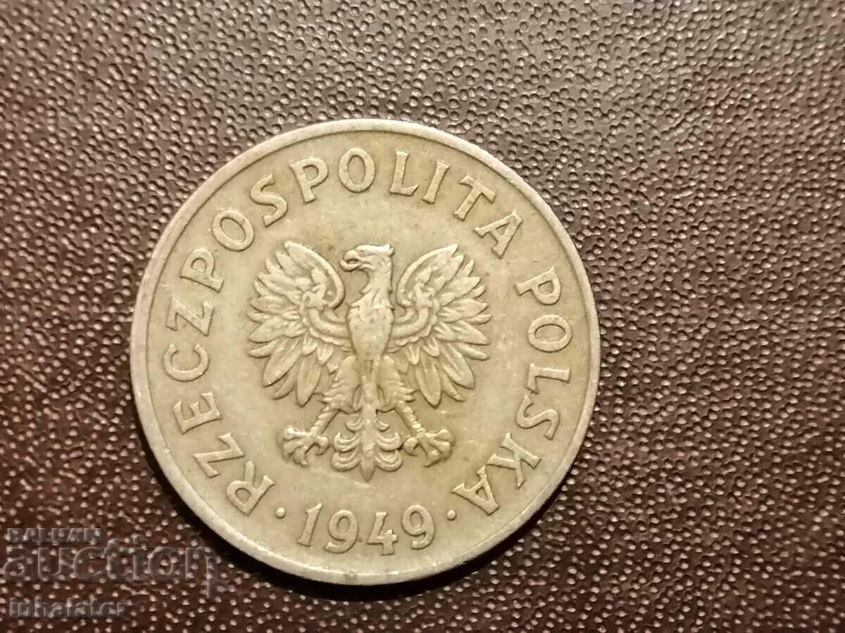 1949 έτος 50 groszy Πολωνία