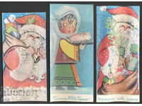 Bulgaria - New Year greeting cards - 3 pcs. - 1970