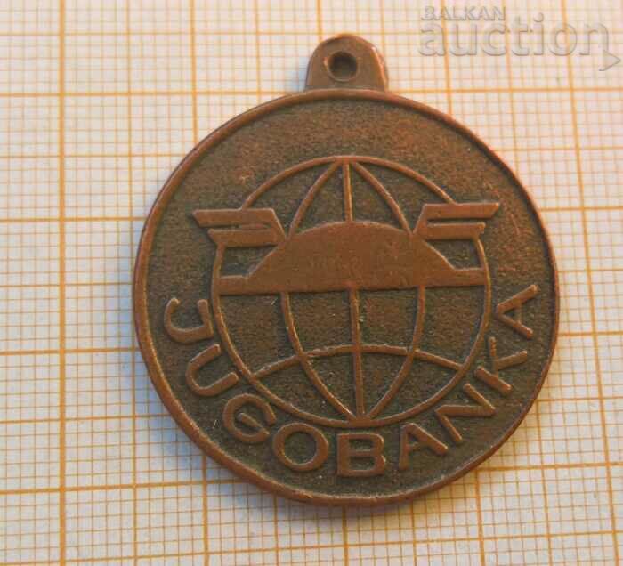 Jugobank un dinar medalion norocos 1965
