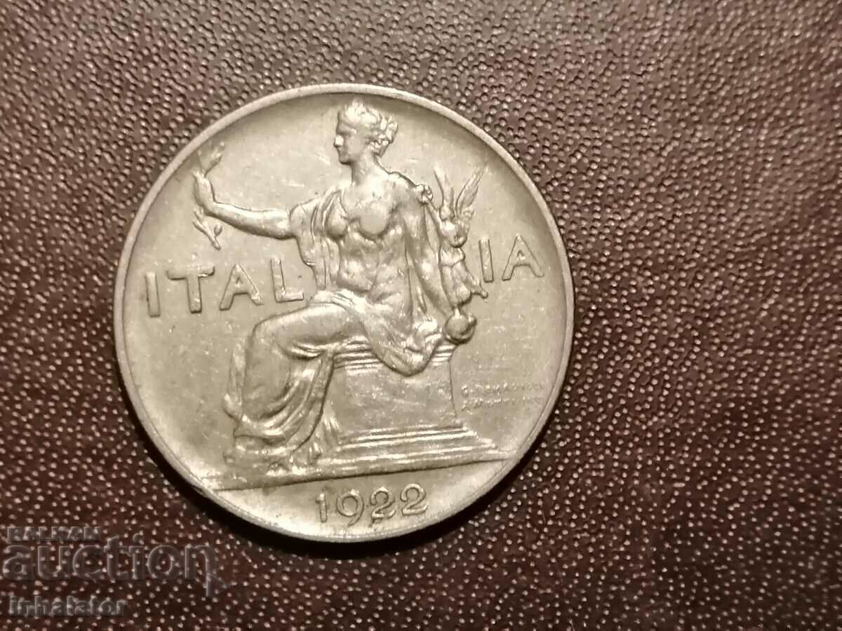 1922 year 1 lira Italy