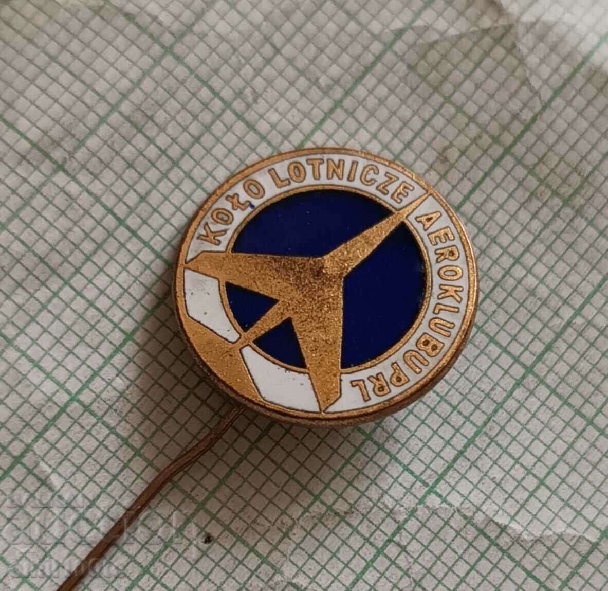 Auction Badge - Kolo ławyenze aeroklubu PRL Polish Aeroclub Auction Badge - Kolo ławyenze aeroklubu PRL Polish Aeroclub