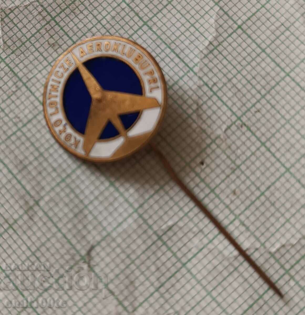 Delivery of Badge - Kolo ławyenze aeroklubu PRL Polish Aeroclub Delivery of Badge - Kolo ławyenze aeroklubu PRL Polish Aeroclub