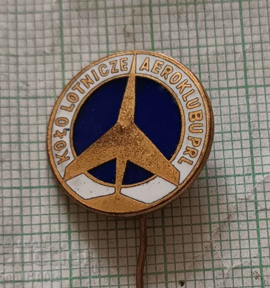 Badge - Kolo ławyenze aeroklubu PRL Polish Aeroclub