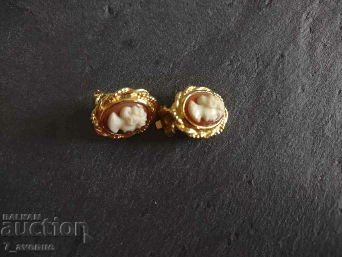 Cercei cu clips, placati cu aur, 28.03.2024