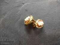 Clip-on earrings, gold-plated, 28.03.2024
