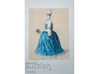 1840 - Hand-colored lithograph - original +