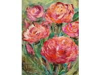 Bozhidar Nikolov/Oil painting 50/40/Still life with roses