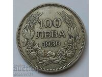 100 лева сребро България 1930 -  сребърна монета #2
