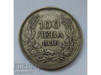 100 лева сребро България 1930 -  сребърна монета #14