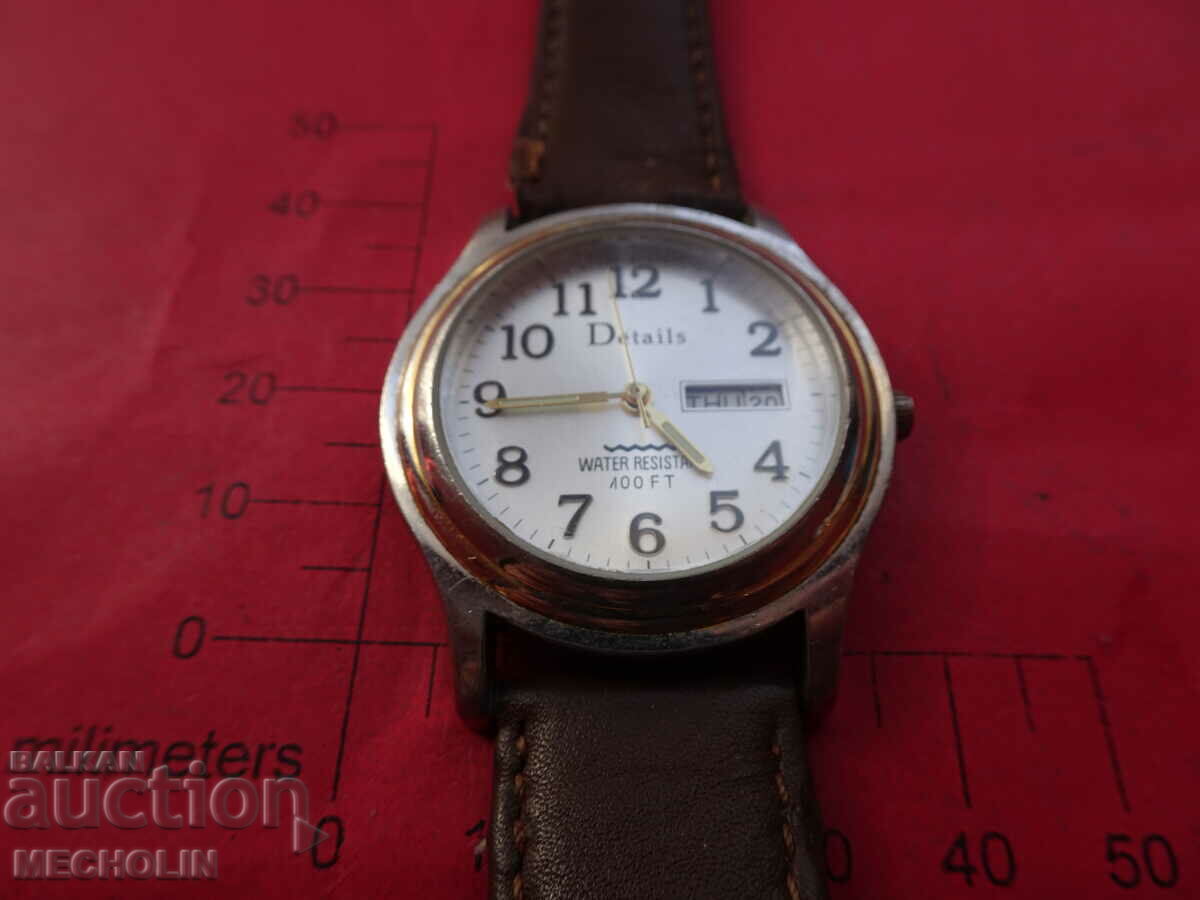 QUARTZ WATCH JAPANESE DETAILS 1 with price 30.00 BGN | € 15.34 QUARTZ WATCH JAPANESE DETAILS 1 with price 30.00 BGN | € 15.34