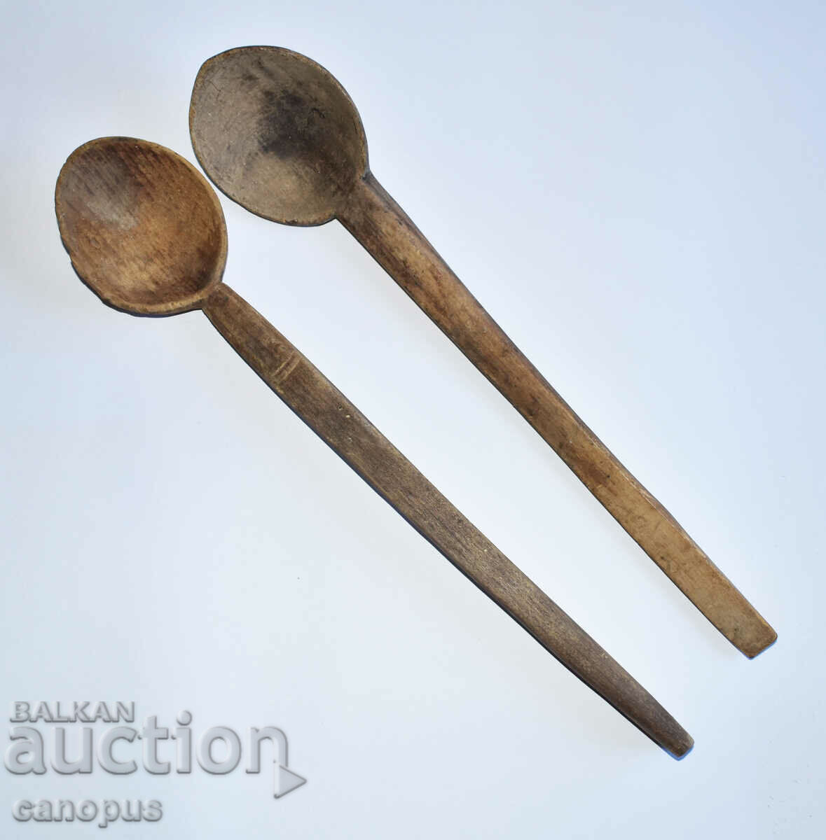 Old Wooden Spoon - 2 pcs Wooden Spoons for Decoration
