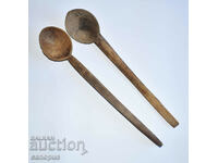 Old Wooden Spoon - 2 pcs Wooden Spoons for Decoration