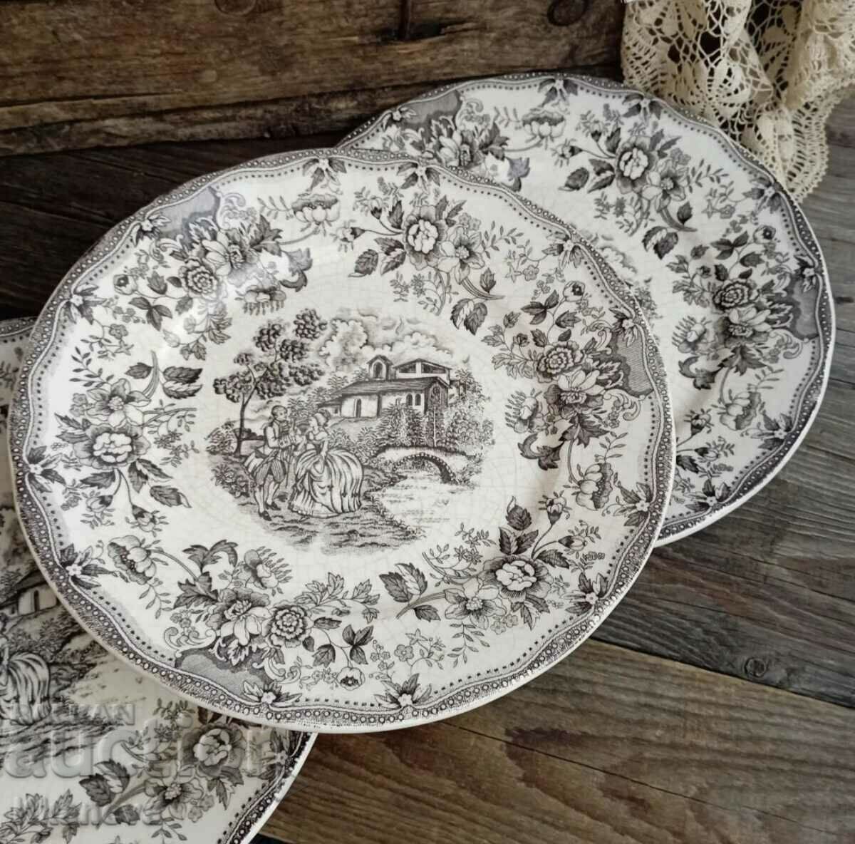 English porcelain plates