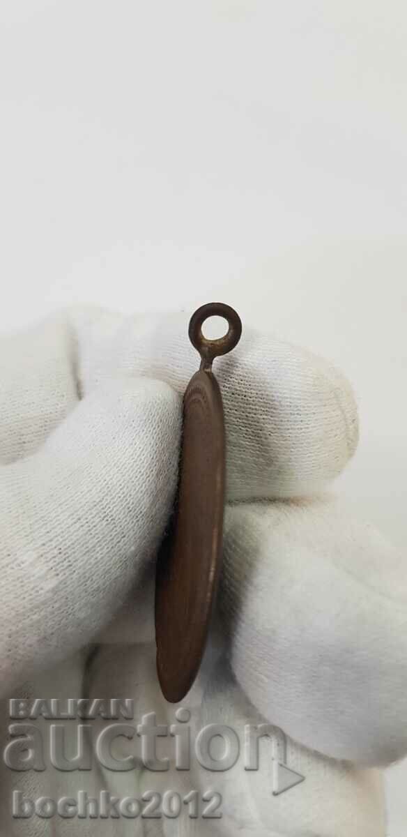 Russian bronze royal icon - medallion - St. George - 19th c. - 7 Russian bronze royal icon - medallion - St. George - 19th c. - 7