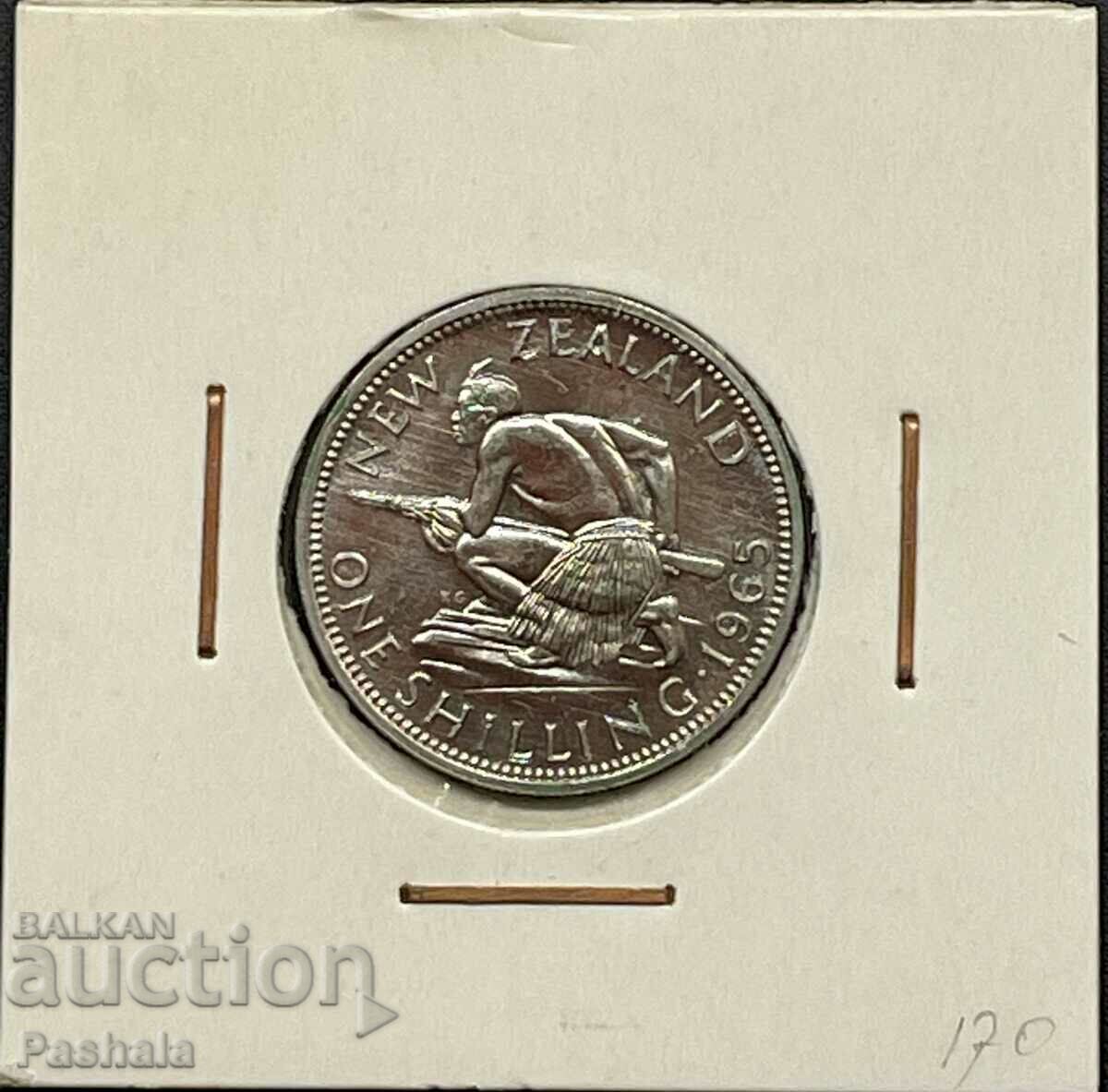 New Zealand 1 Shilling 1965