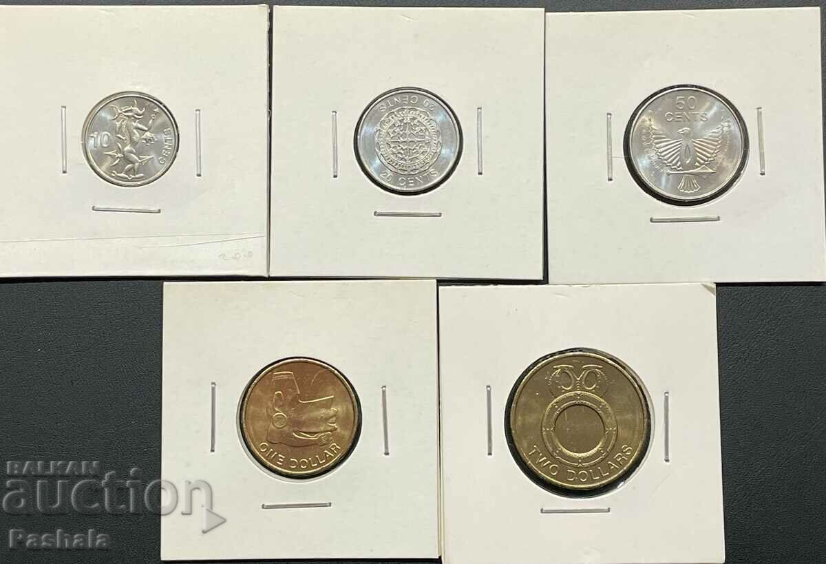 Острови Кук 10 ,20, 50 цент 1 , 2 долар 2012 г.