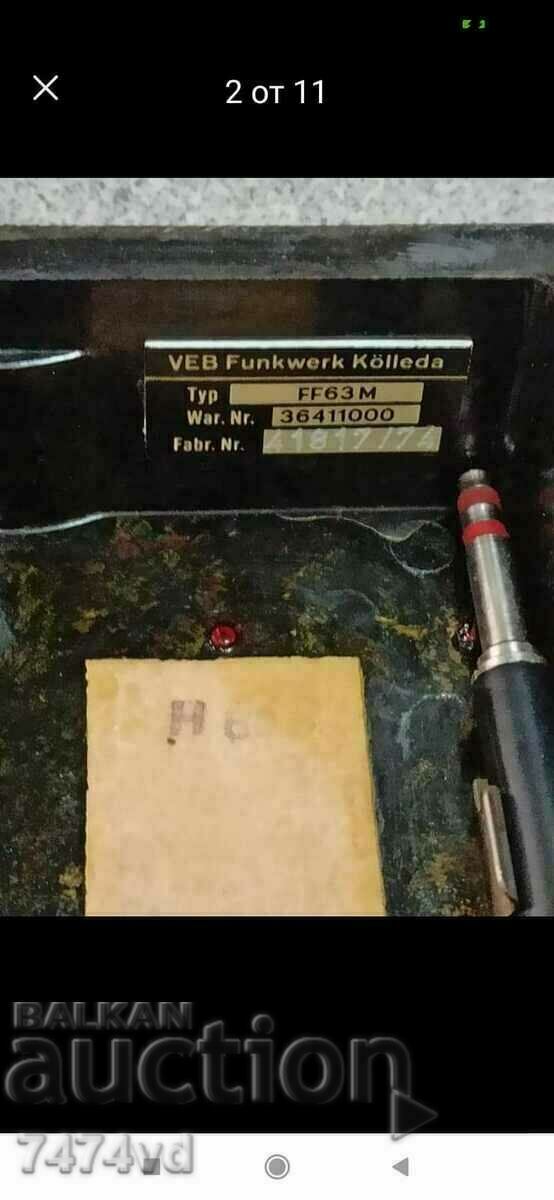 Telefon militar de camp-VEB FUNKWERK KÖLLEDA- FF63M cu preț 90.00 BGN | € 46.02