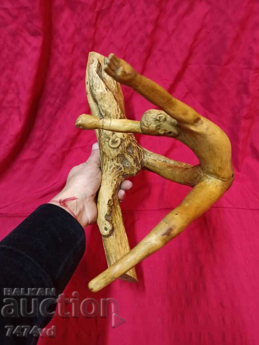 Wooden non-standard plastic from a well-treated branch with price 200.00 BGN | € 102.26