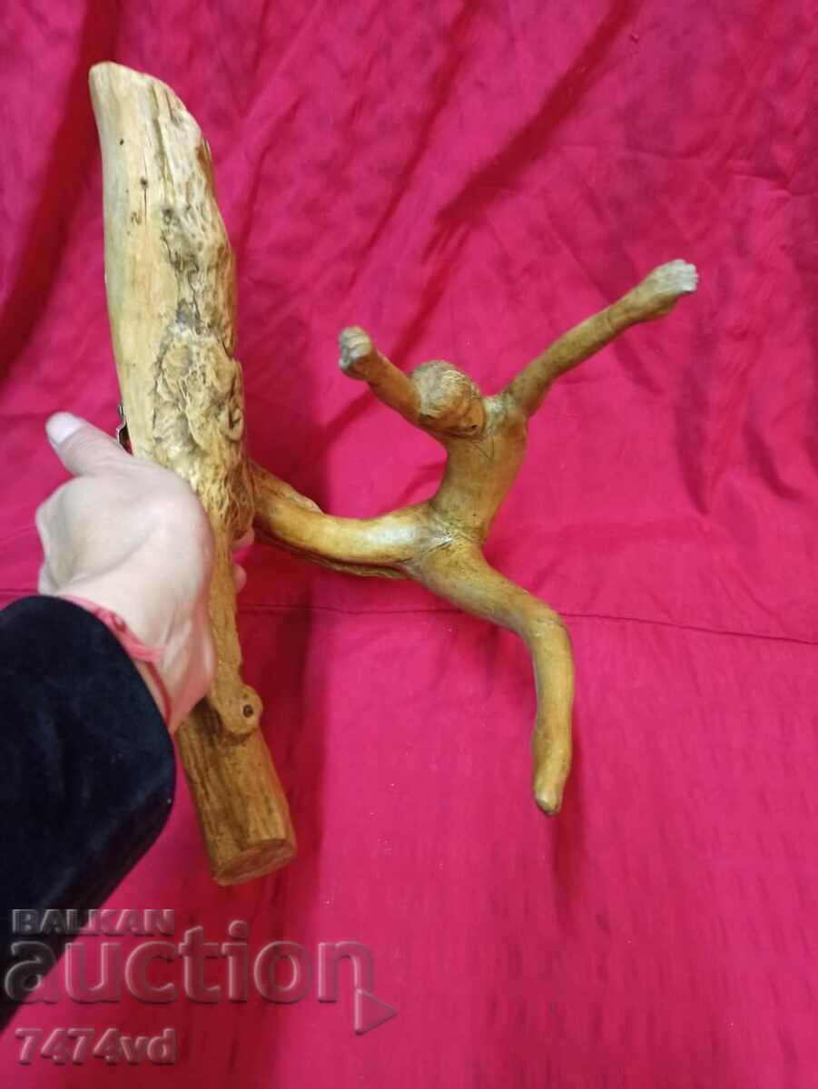 Auction  Wooden non-standard plastic from a well-treated branch