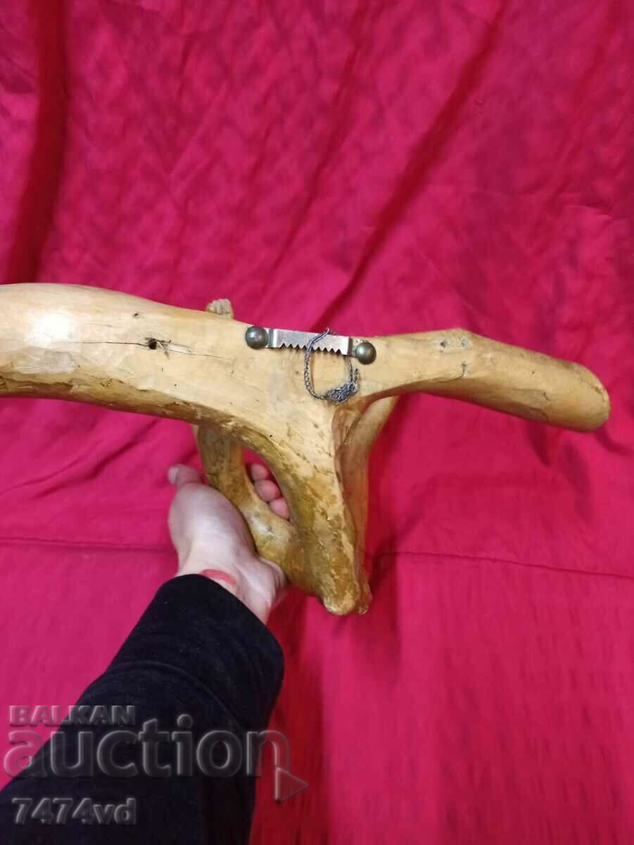 Wooden non-standard plastic from a well-treated branch - 6