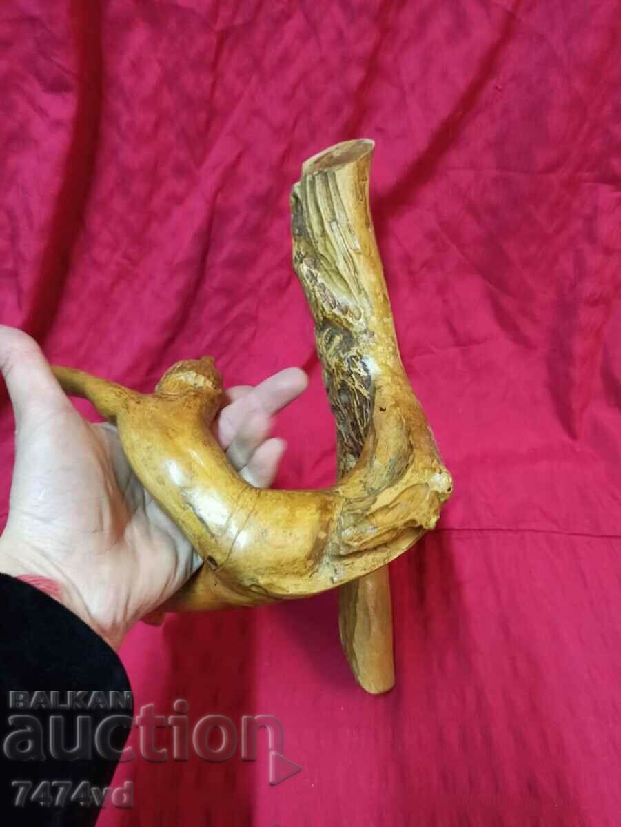 Wooden non-standard plastic from a well-treated branch - 7