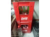 Sticle de sticla Coca Cola de 1 Litru si 2 cutii pentru ele