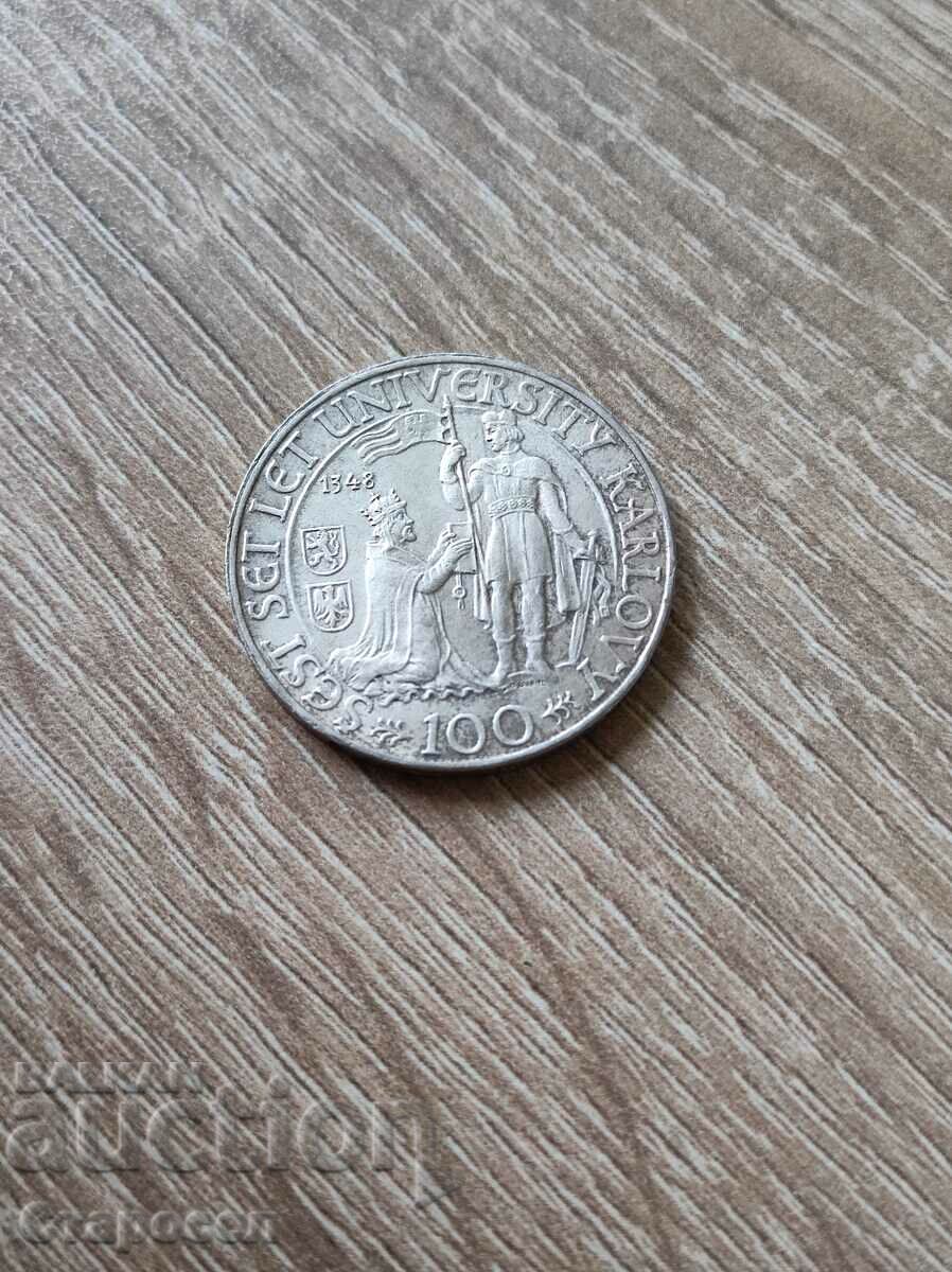 100 de coroane 1948 Cehoslovacia