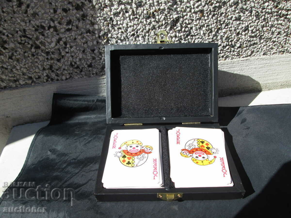 CARTE DE JOC PLAYBOY ÎN CUTIE DE PIELE SET DUBLU - 6