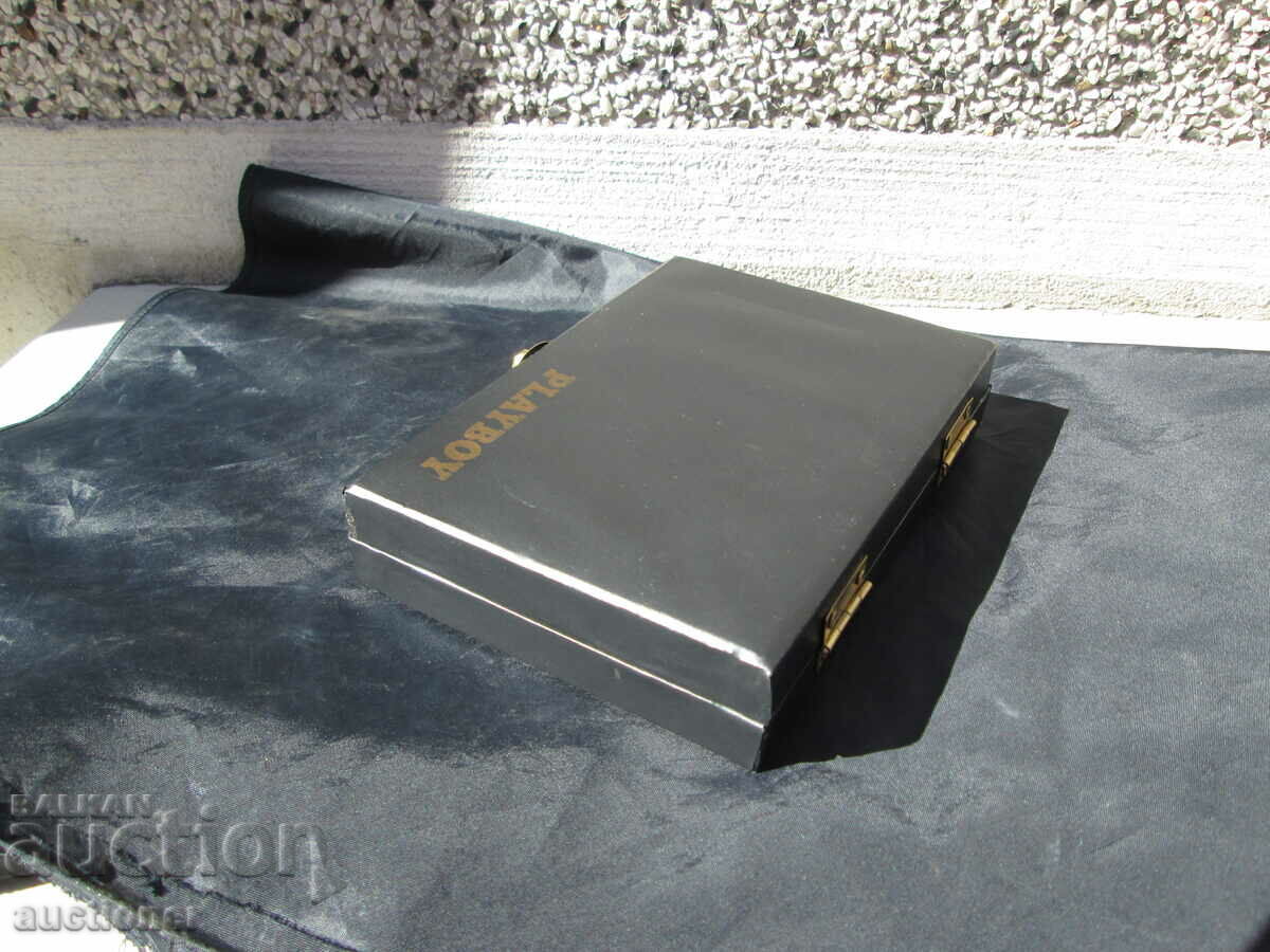 CARTE DE JOC PLAYBOY ÎN CUTIE DE PIELE SET DUBLU - 7