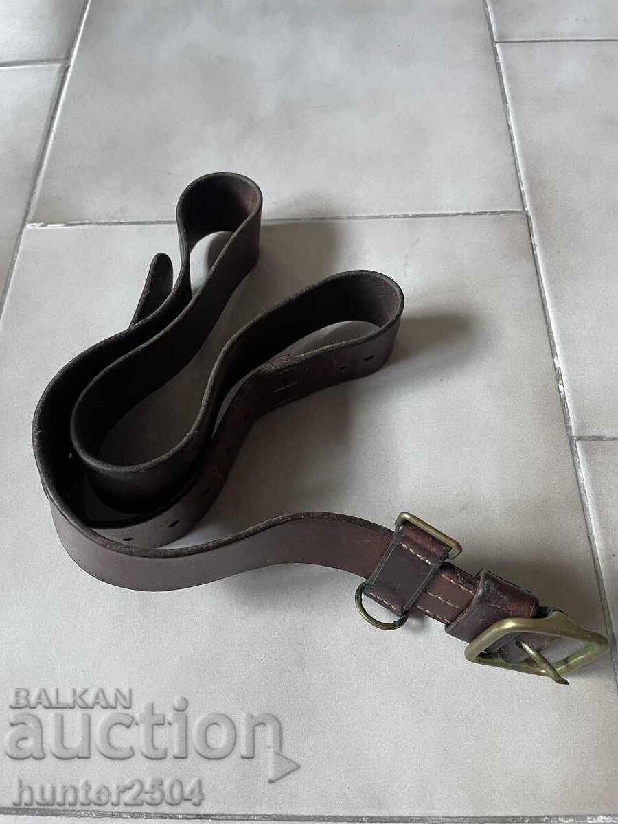 Leather belt, 120/4 cm