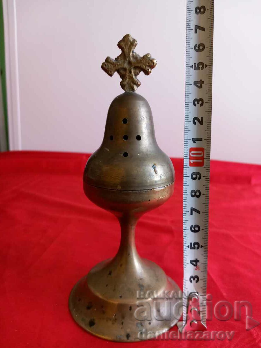 Old Bronze Table Lamp, Censer - 7 Old Bronze Table Lamp, Censer - 7