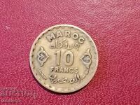 1952 Maroc 10 franci