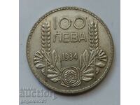 100 leva silver Bulgaria 1934 - silver coin #100
