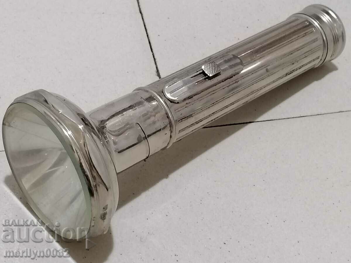 Czech searchlight lantern flashlight lamp from the time of the soca with price 43.00 BGN | € 21.99 Czech searchlight lantern flashlight lamp from the time of the soca with price 43.00 BGN | € 21.99