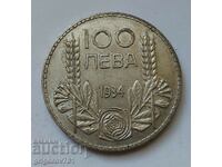 Ασήμι 100 λέβα Βουλγαρία 1934 - ασημένιο νόμισμα #103