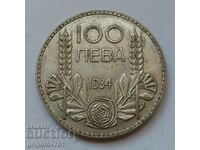 100 leva argint Bulgaria 1934 - monedă de argint #104