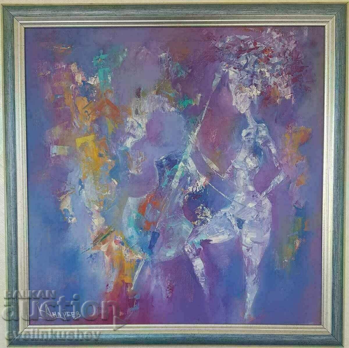 Oil painting "Feeling" Kiril Andreev with price 795.00 BGN | € 406.48 Oil painting "Feeling" Kiril Andreev with price 795.00 BGN | € 406.48