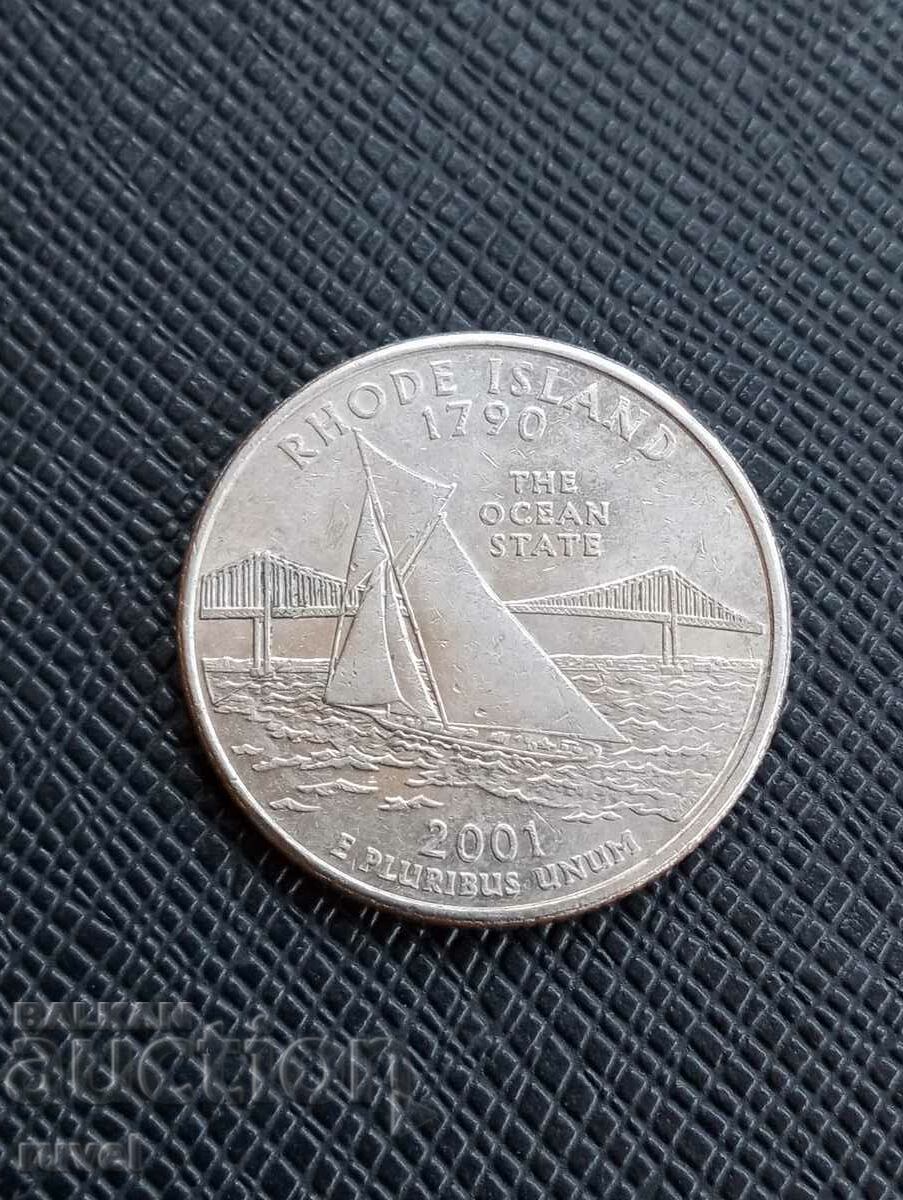САЩ, четвърт долар 2001 г.