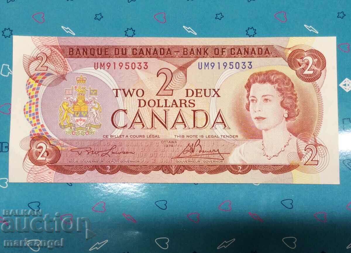 Καναδάς 2 δολάρια 1974 Οττάβα - UNC