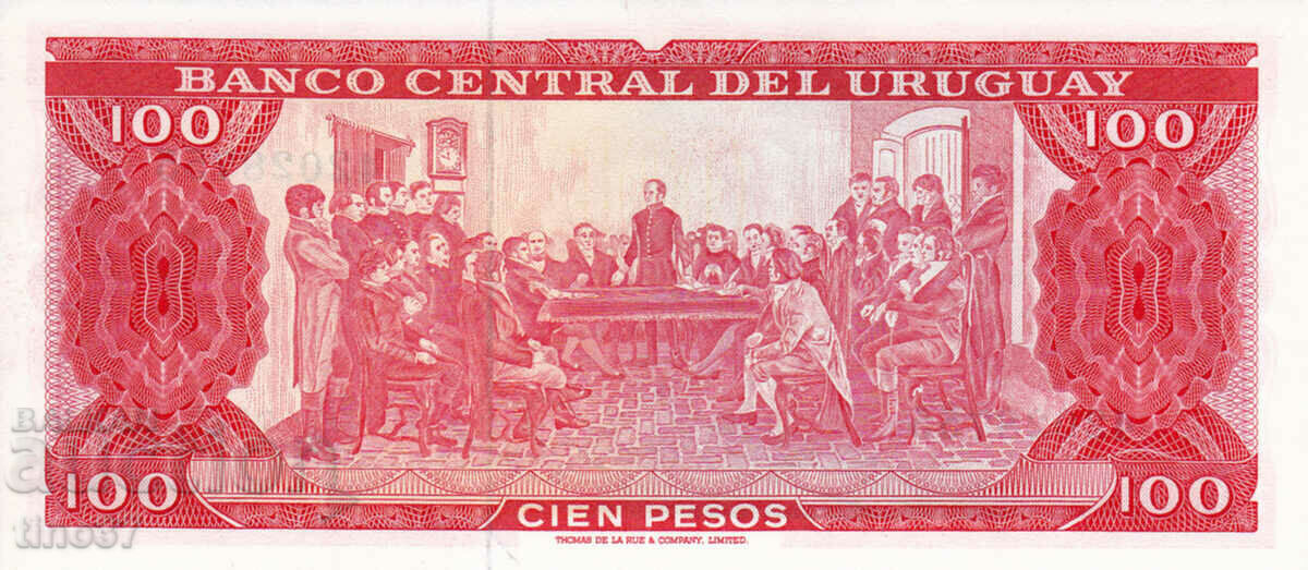 Auction tino37- URUGUAY - 100 PESOS - 1967 - UNC Auction tino37- URUGUAY - 100 PESOS - 1967 - UNC