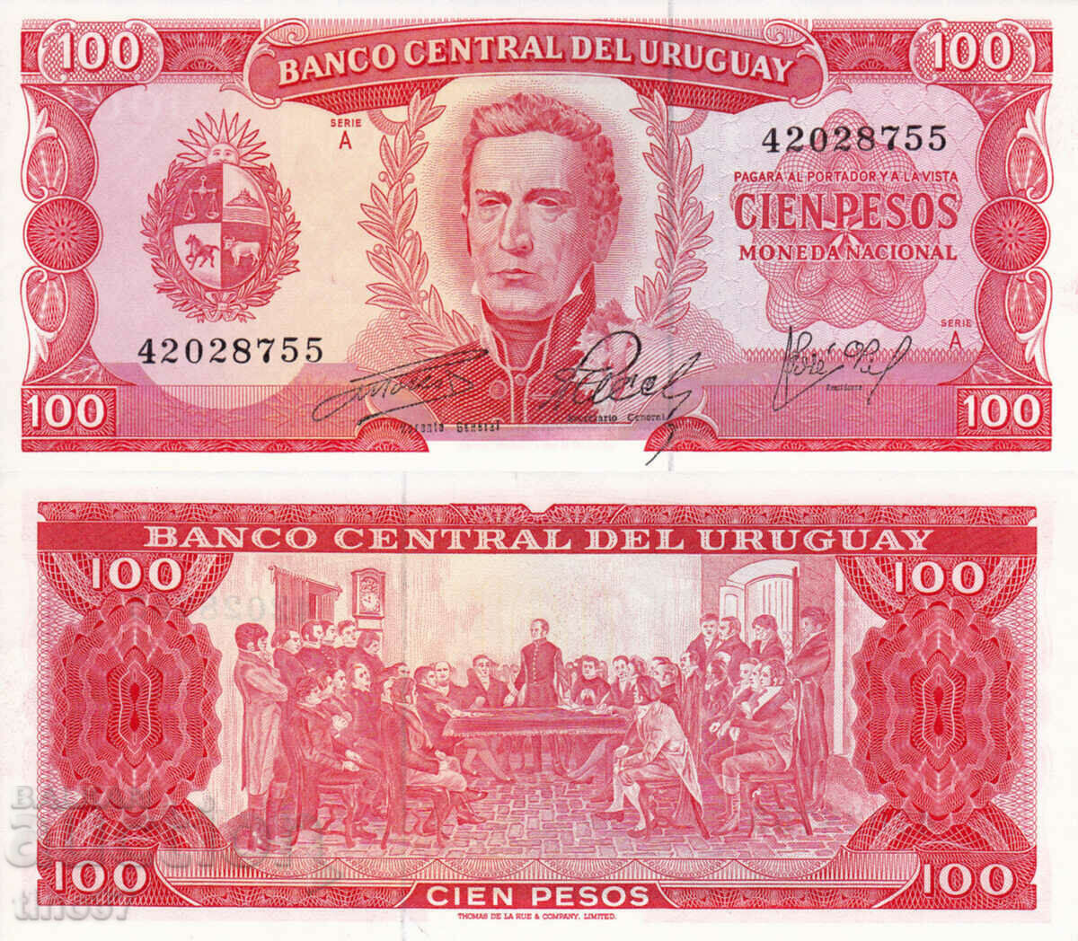 tino37- URUGUAY - 100 PESOS - 1967 - UNC tino37- URUGUAY - 100 PESOS - 1967 - UNC