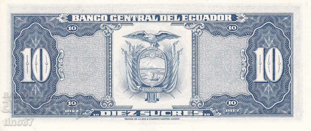 Auction tino37- ECUADOR - 10 SUCRES - 1983 - UNC Auction tino37- ECUADOR - 10 SUCRES - 1983 - UNC